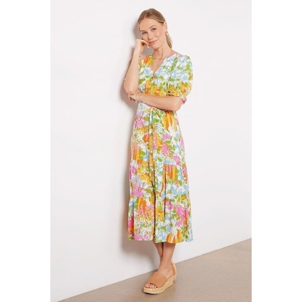 Rails Colorful Floral Midi Dress